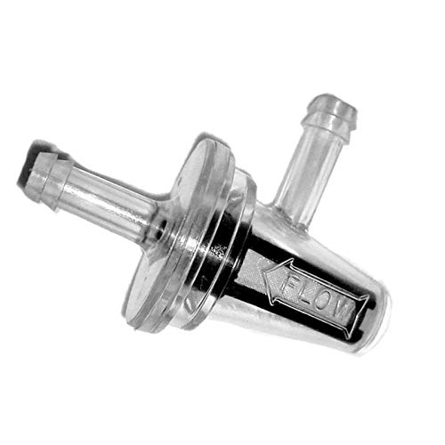 Avrpqiwy 1pc Universal Motorcycle Right Angle Inline Fuel Filter for 1/4" 6mm Hose Line