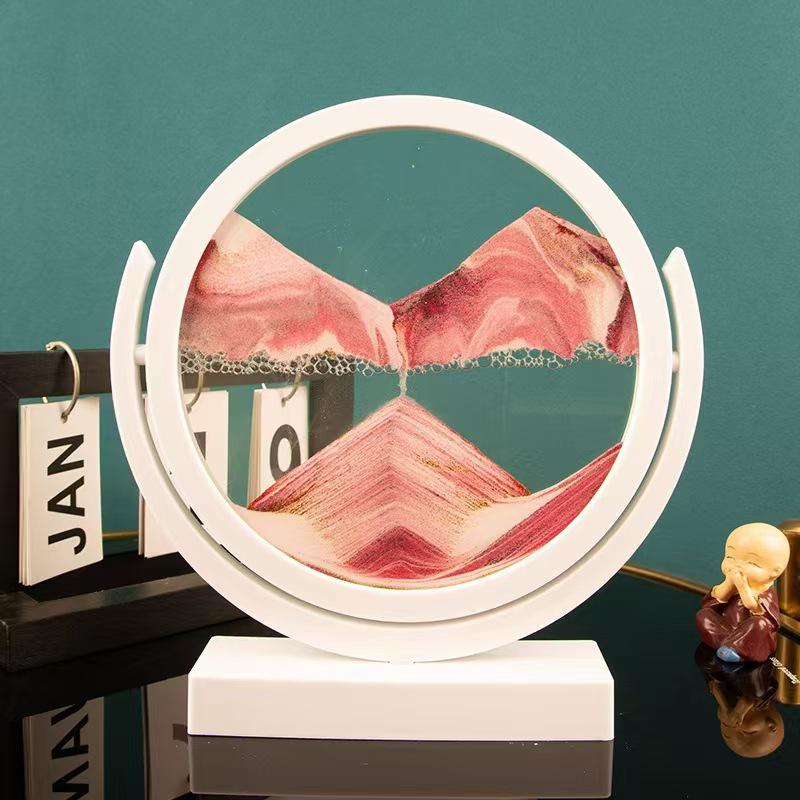 Creative Hourglass Liquid Quicksand Painting - Ideal Decoration for Office, Living Room, Bedside or as Birthday Gift