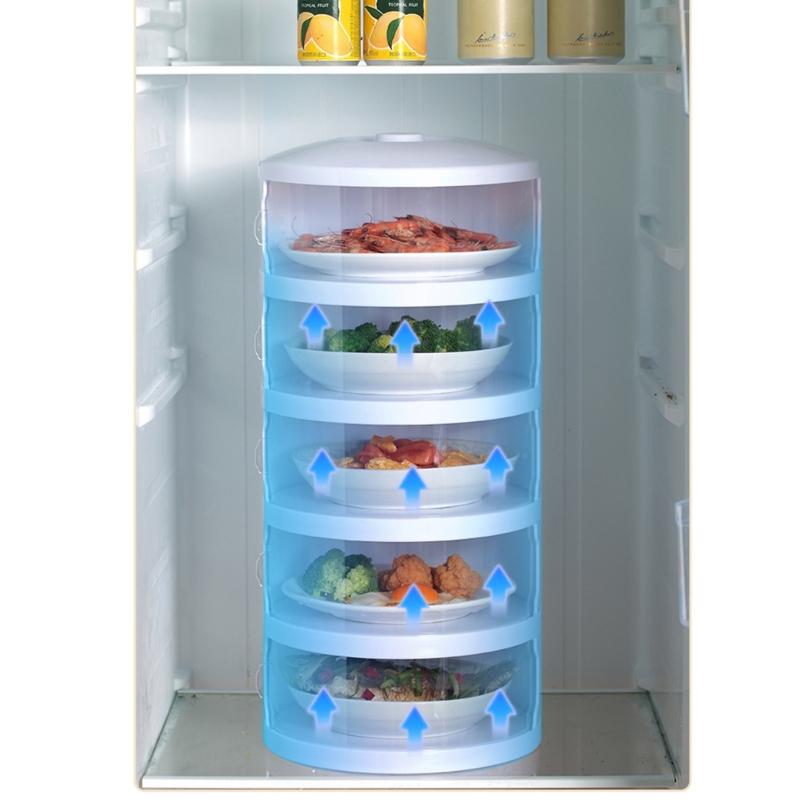 Food Insulation Covers 3/4/5 Layer Transparent Stackable Dustproof Leftovers Food Storage Container Kitchen Organization