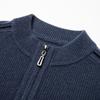 Wollpullover Herren Winter Warmer Herren-Kaschmirpullover Reißverschluss Halber Rollkragen-Strickpullover