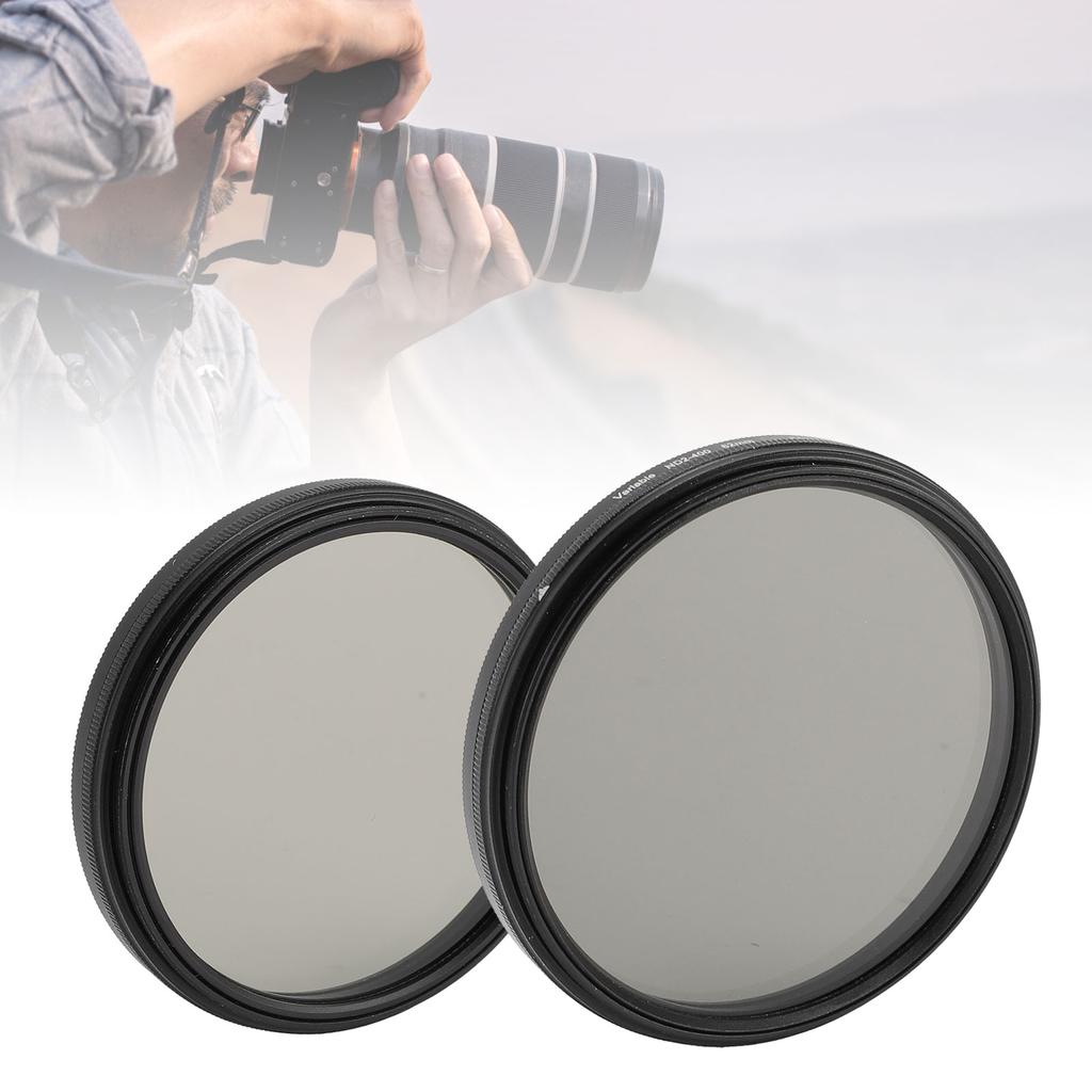 Adjustable ND Filter Aluminum Alloy Frame Optical Glass Lens Camera Filter ND2 to ND400