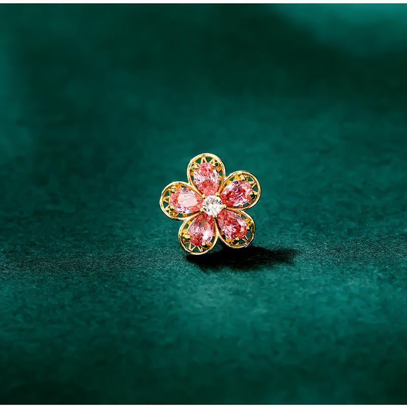 

Элегантная брошь-цветок с цирконом - булавка для кардигана против оголения