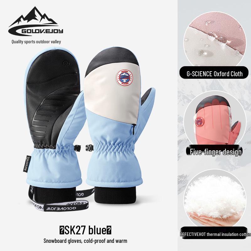 Winter Ski Touchscreen Gloves - Windproof, Cold-Proof, Plus Velvet for Men and Women