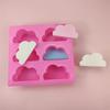 Cloud Silicone Mold For Soap Gummy 3D Rainbow Raindrop Weather Candy Chocolate Pudding Ice Cube Tray Cupcake Cake Decoration