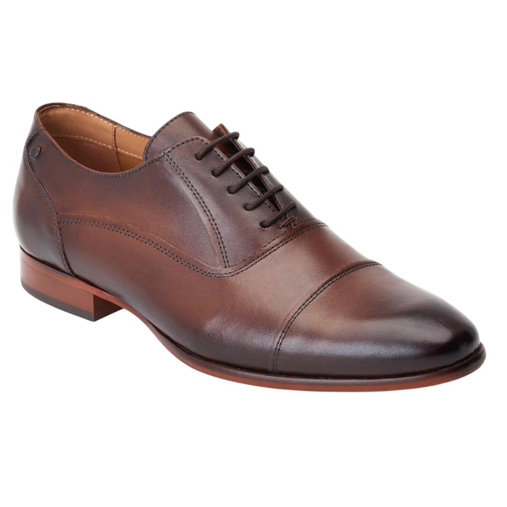 BASE LONDON Mens Angelo Leather Derby Shoes