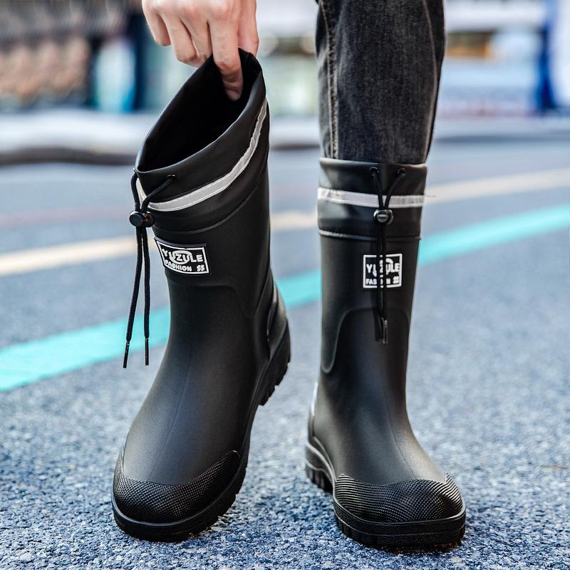Men's Waterproof Rain Shoes, Couple'S Outdoor Water Shoes, Fishing Short Rain Boots, Seasonal Rain Boots, Gardening Boots, Sports Rain Boots