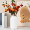 Elegante Vaso in Plastica Effetto Ceramica a Strisce per Fiori - Resistente, Facile da Posizionare, Elemento Decorativo Floreale