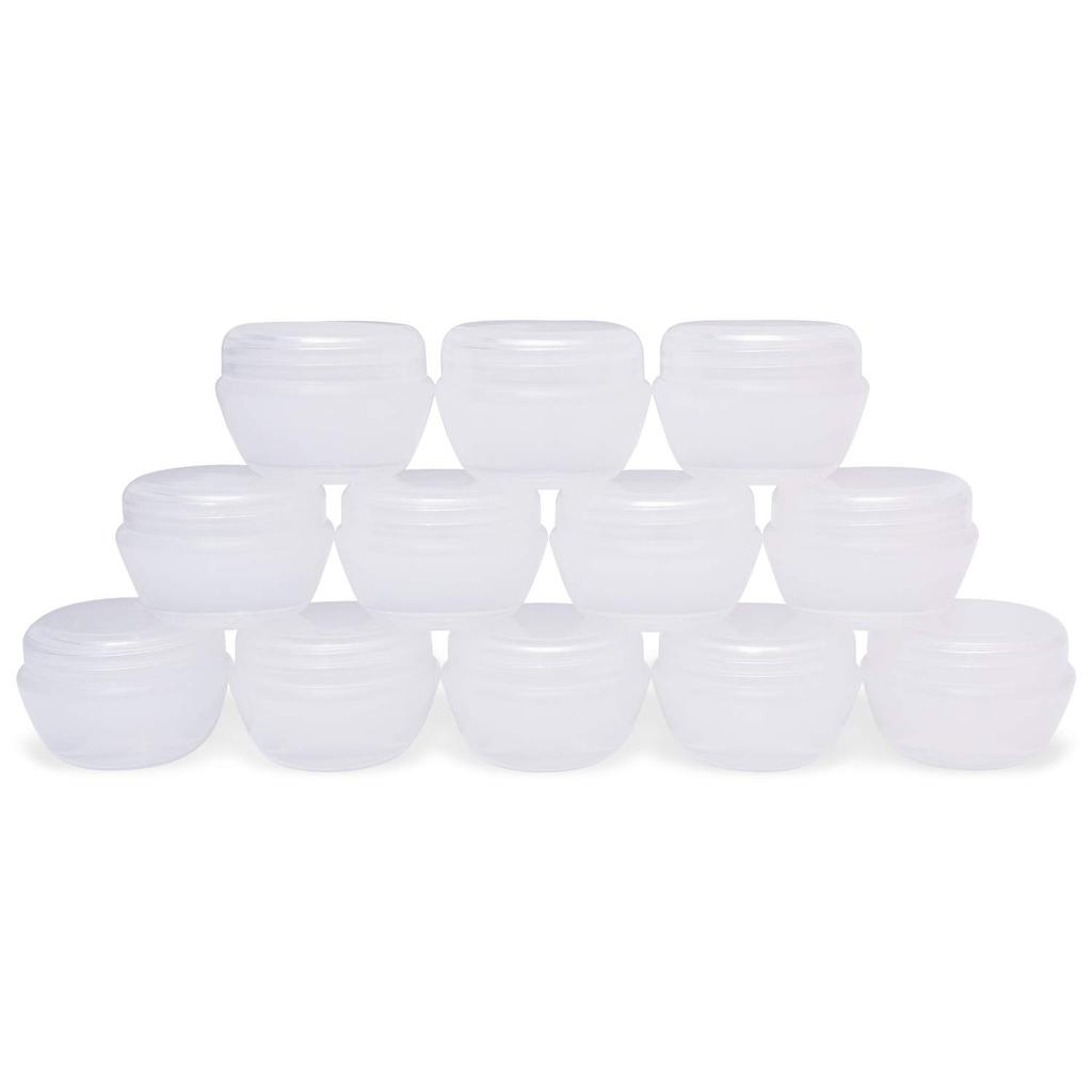 Travel Containers Sets AILEWEN Plastic Cream Jars for Toiletries TSA Approved Travel Size Makeup Container with Hard Sealed Lids for Face Hand Body