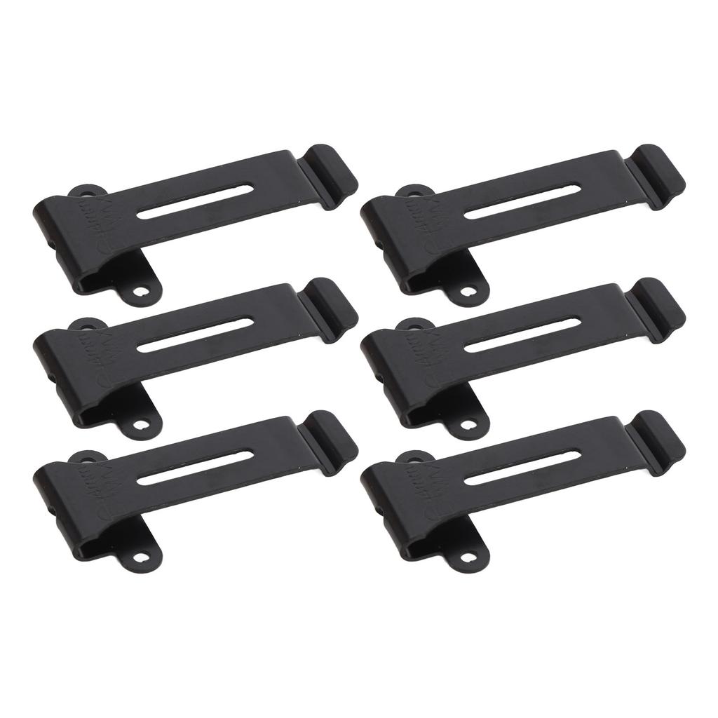 6pcs Radio Belt Clip Replacement with Screws Heavy Duty Metal Back Clip for Linton LT 6100 Radio