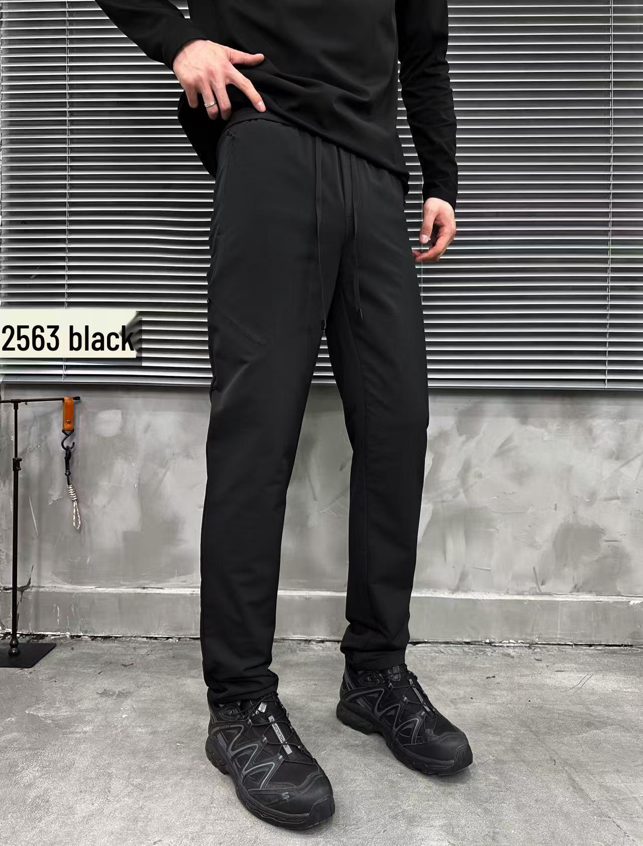 

2025 Men s Windproof Slim Fit Quick-Dry Hiking Pants 32 (suggested weight: 65-70 kg) чёрный