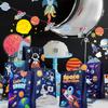 Space Goodie Bags, 24 Pcs Space Party Favor Bags Set Outer Space Treat Bags Space Gift Bags for Space Birthday Party Decorations