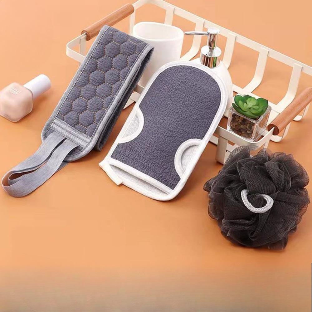 3pcs/set Body Scrubber Back Massage Exfoliating Sponge Bathroom Bath Brush Scrub Shower Brush Body Wash Scrub Bath Supplies