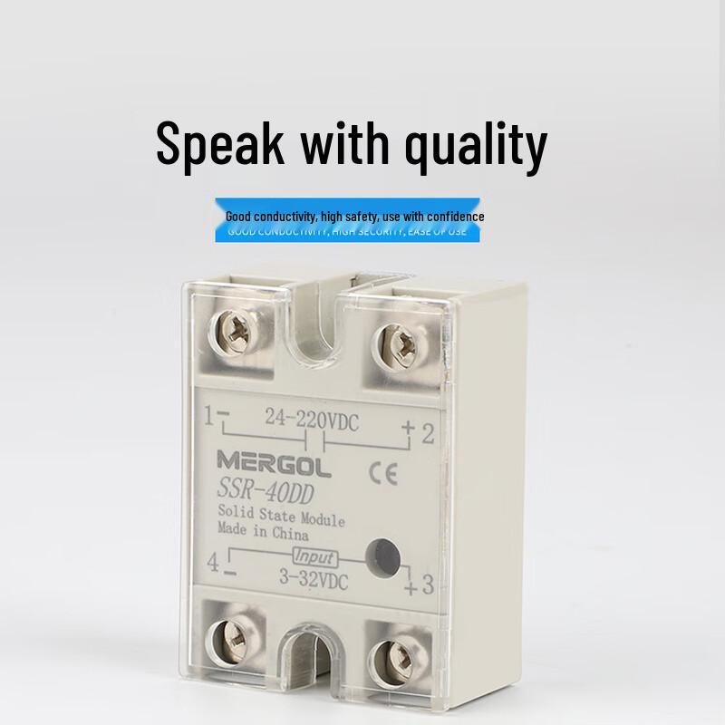 

Ruidet Taileiwo Single Phase DC Control DC Solid State Relay CN plug (adapter included)