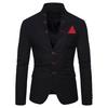 Spring New Multi-button Decoration Men's Casual Stand-up Collar Suit European Size Men's Suit