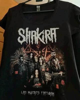 Ritka! Forró Shakira Rock Zene 100% Pamut Fekete S-től 5XL-ig Póló TV258
