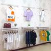 Wall-Mounted Clothing Display Rack for Children's and Women's Apparel