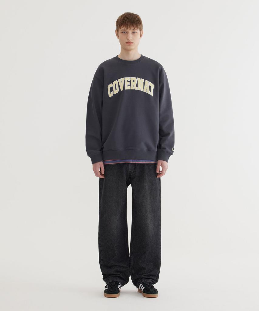COVERNAT Arch Logo Sweatshirt Charcoal