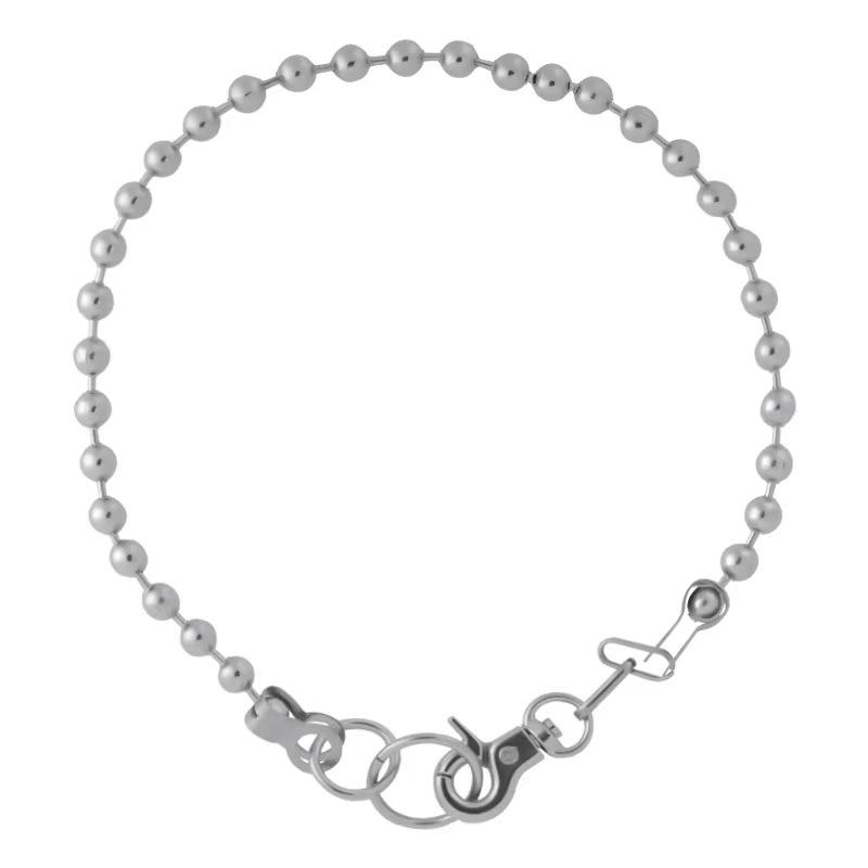 Steel ball splicing buckle chain necklace ins dark wind punk personality hip hop collar choker collarbone chain necklace