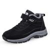 Stivali da uomo invernali alla moda Scarpe da donna impermeabili in pelle PU peluche Scarpe da trekking da arrampicata Stivali invernali caldi in peluche unisex da esterno