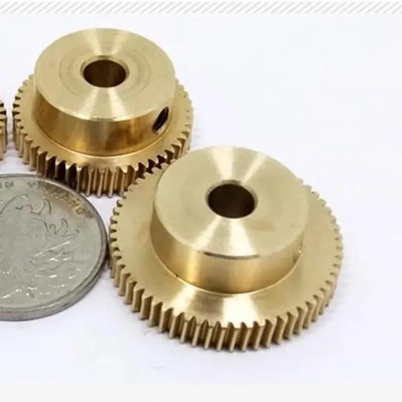 1PC 0.5 Modulus 20T 25T 30T 35T 40T 50T 60T Brass Worm Gear Reduction Ratio with Screw