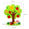 Vibrant Colors Felt Tree Kit Non-Woven Fabric Kids Puzzle Toy DIY Craft Kit  Kindergarten Education