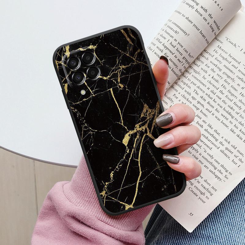 Case For Samsung Galaxy M33 M53 5G Phone Cover Vintage Marble Watercolor Painting Silicone tpu Funda For Samsung M55 M54 M34 M13