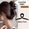 Elegante Schwarze Strass-Haarklammer - Großes High-End-Accessoire