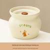 LISM 400ml Cartoon Ceramic Stew Pots with Lids (3-Pack)