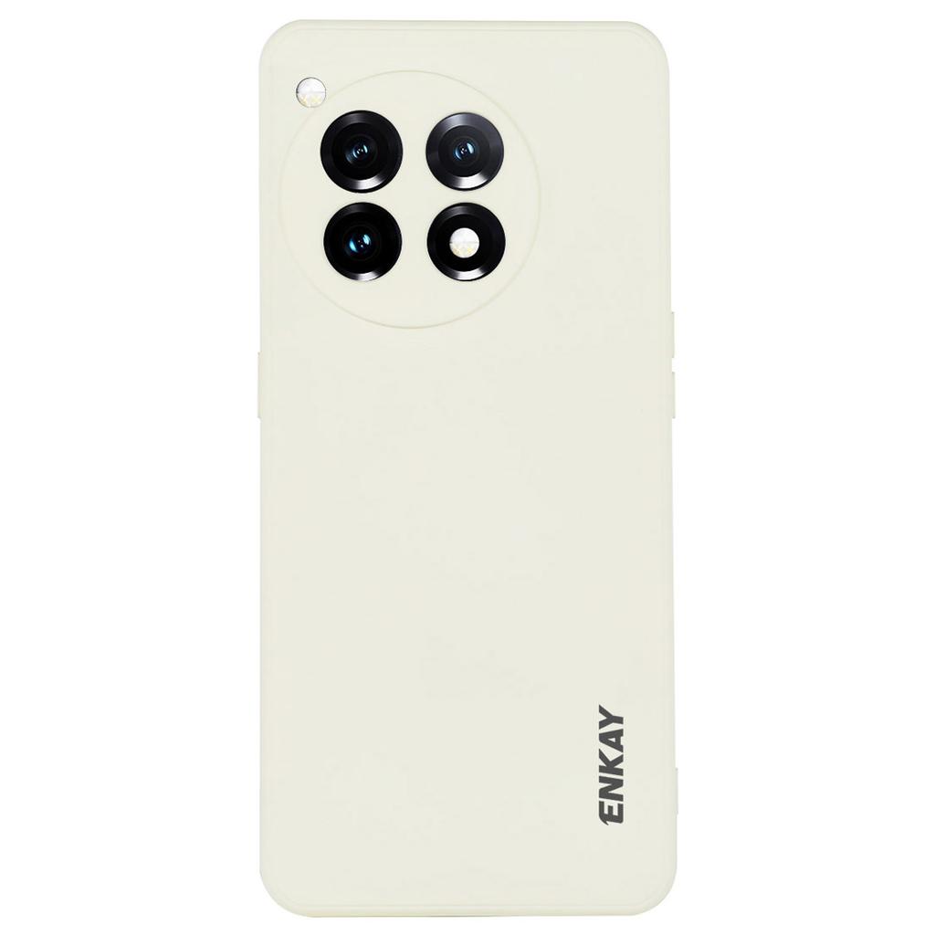 ENKAY HAT PRINCE For OnePlus 12 5G Case Anti-Drop Straight Edge Silicone Phone Cover