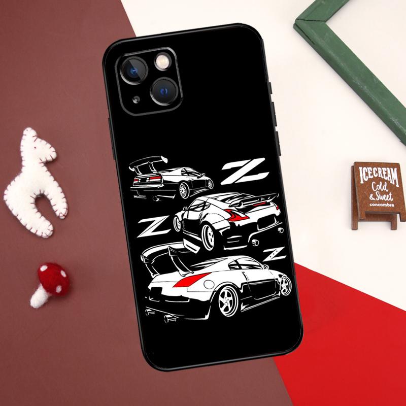 350Z Fairlady Hülle für iPhone 13 12 14 15 Pro Max Mini 7 8 Plus SE 2020 X XS MAX XR 11 14 15 Pro Max Abdeckung Hülle