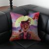 singer rap JJuice WRLDMT Cushion Cover Pillow Case Antidustmite Invisible zipper silky plush cushion