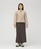 Snow Peak Middler Down Collarless Jacket Down Jacket Light Brown 3 W's Women's