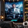 Wall Hanging Tapestry Lewis Hamilton Print Cloth for Living Room Bedroom Home Decor