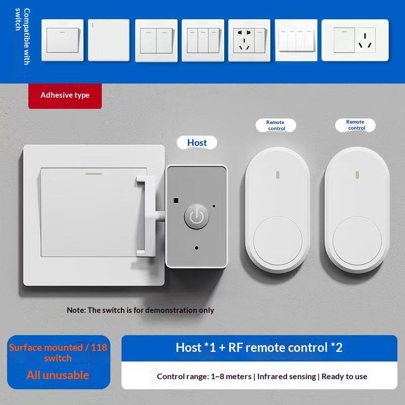 New Wireless Control Light Switch Off Tool Automatic Button Pusher Intelligent Usb Rechargeable Lazy Remote Control Switch