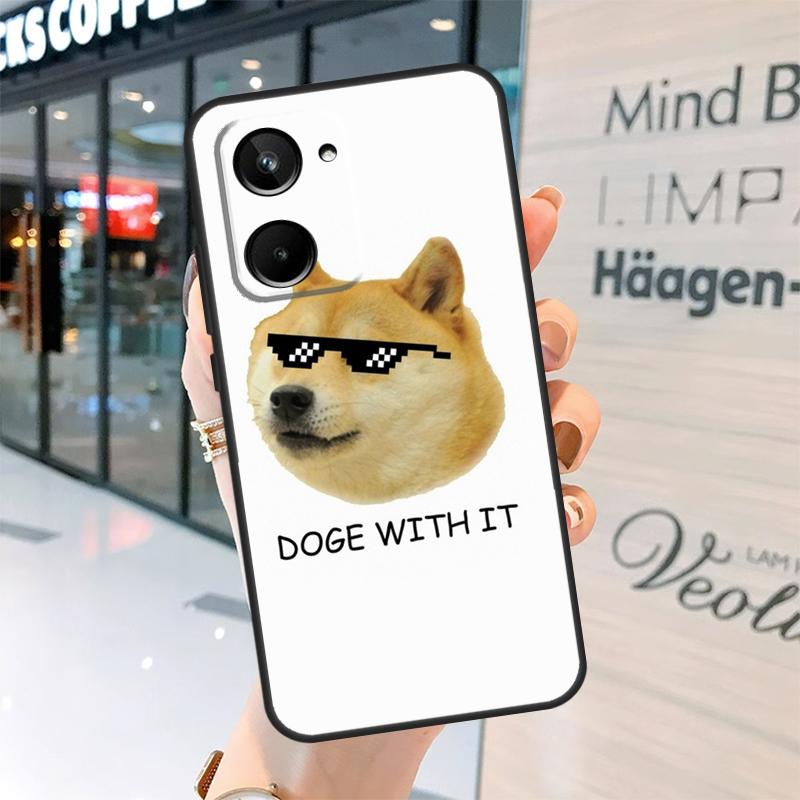 DOGE MEME Shiba Inu Dog Case For Realme GT7 Pro GT6 11 12 13 14 15 Pro Plus C55 C53 C35 C33 C61 C65 C67 C53 C71 C75