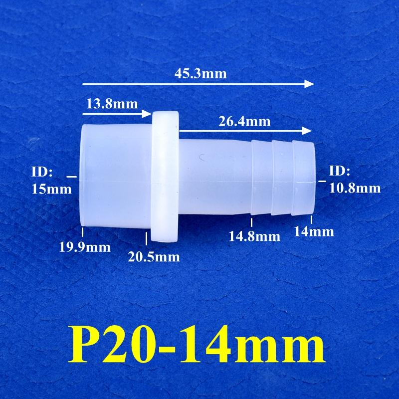 10 Stück/Los 9,5~25mm Flach auf 8~25mm Pagode Direktverbinder Aquarium Tank Anschlüsse Luftpumpe Schlauchverbinder Garten Tropfbewässerung Rohranschlüsse