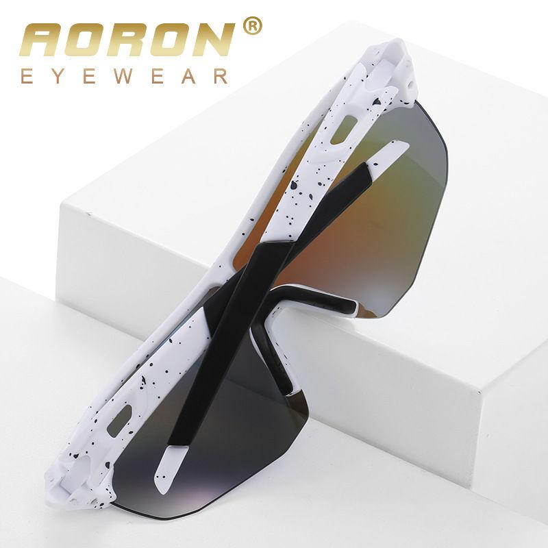 aoron Half Frame Polarized Sunglasses for Men Women Colorful Sport Driving Fishing Glasses Fashion Skiing Goggles