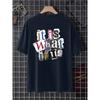 It Is What It Is Letter Graphic Men Tshirt Summer Cotton Fashion Oversized Clothes Casual Hip Hop Tops Loose Soft T-Shirt