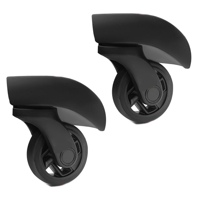 2Pcs Trolley Casters Replacement Heavy Duty Roller Wheel for Luggage Box Suitcase 360 Degree Swivel kit SilentWheel