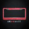 NEW Bling Crystal Car License Plate Frame Women Rhinestone License Plate Frame Cover Holder Car Accessories with Screw 31*16cm License Plate Covers