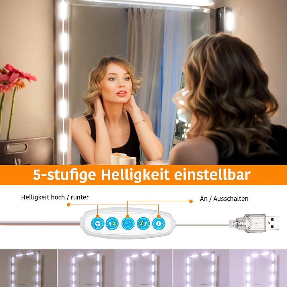 LED Mirror Light Dimmable Mirror Lighting with 45 Leds DIY Make Up Light for Dressing Table USB