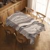Textured Rough Lines Table Cloth Home Party Picnic Dining Room Kitchen Desktop Dust-proof Decorative Table