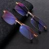 Ultralight Diamond-cut Readers Eyewear Rimless Radiation Protection Anti Blue Light Presbyopia Glasses Reading Glasses