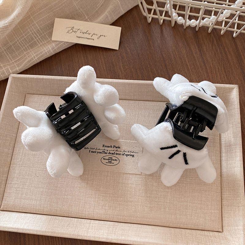 Disney Cartoon Mickey Polka-dot Butt Hair Circle Claw Clip Bangs Hairpin Hairpin Kawaii Accessories Gift Birthday Gift Girls Hairstyle Decoration