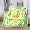1pc Keroppi's Sweet Adventure Blanket, Soft and Warm Home Decorative Throw Blanket for All Seasons, Living Room, Travel, Camping, Car Blankets, Beach,