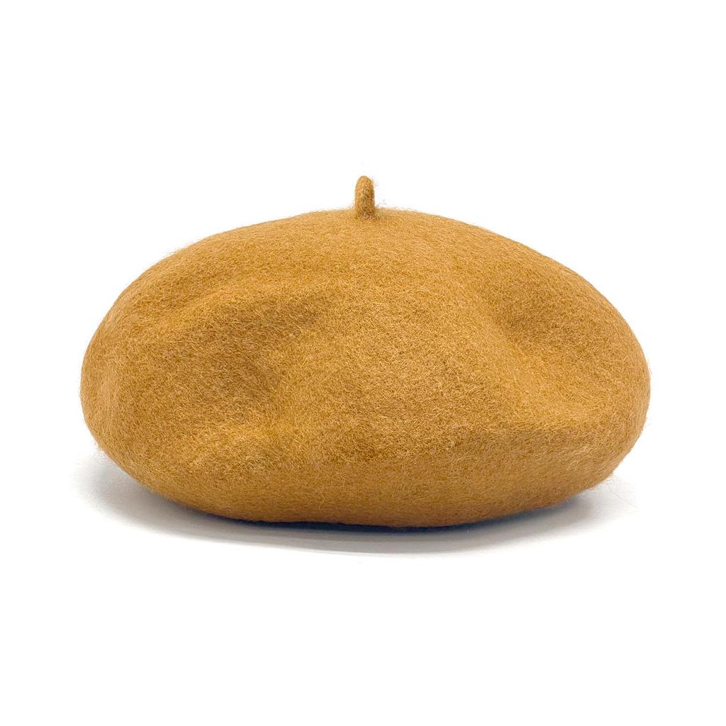 Korean Style Women's Wool Knit Beret – Warm Retro Octagonal Hat