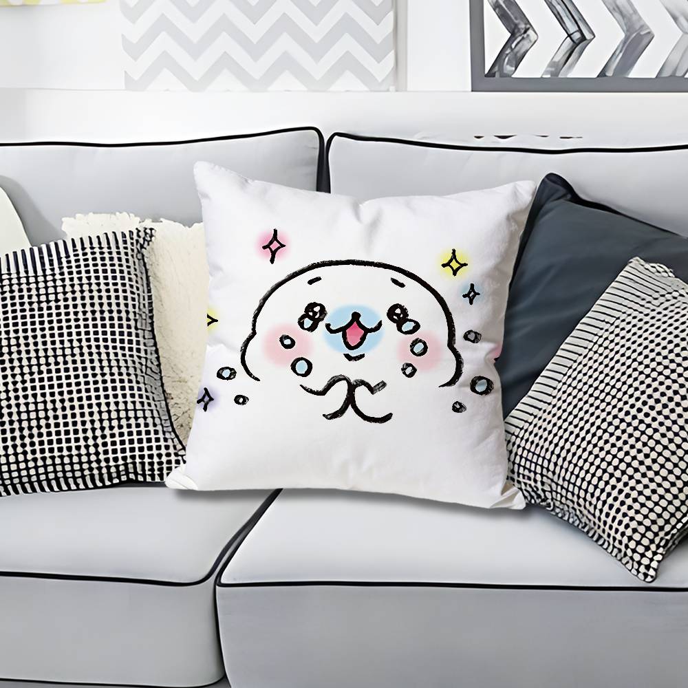 Cute MMamegoma Seal Various Sizes Square Pillow Case For Car Home Bedchamber Decor Custom Valentine gift