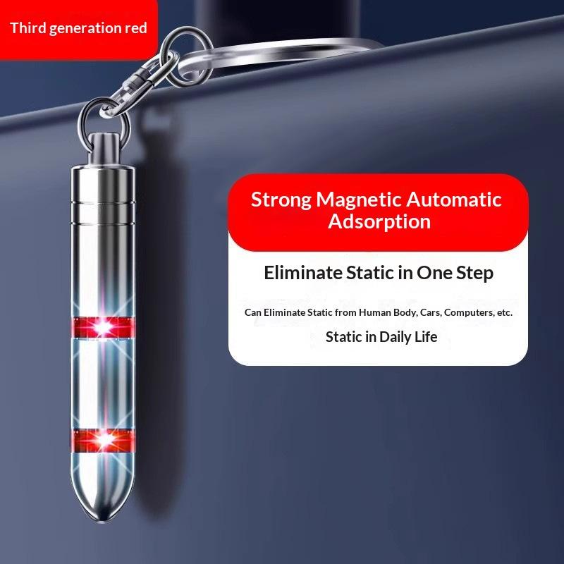 Mini Portable Anti-static Keychain Static Eliminator for Car Vehicle Body Static Shock Prevention Great Gift for New Drivers