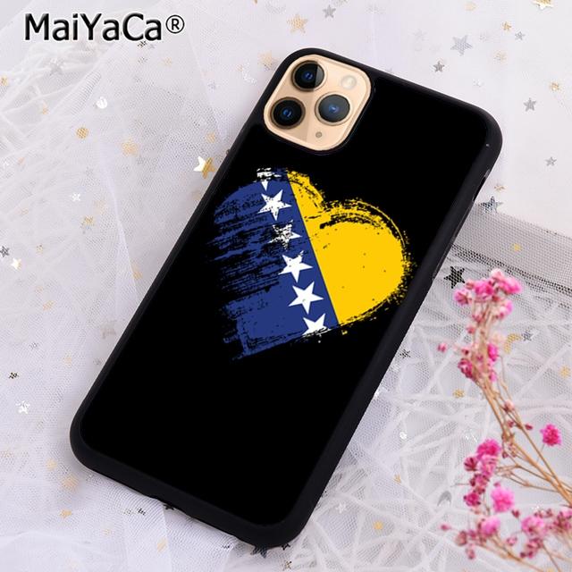 Bosna i Hercegovina Heart Phone Case For iPhone 16 15 14 plus XR XS 11 12 13 pro max Shell Cover coque