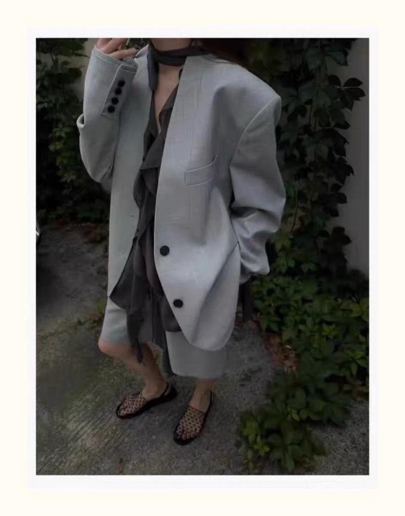 Sheepskin version~ Baotou back strap fishing net flat sandals Roman shoes summer new hollow comfortable beach half slippers